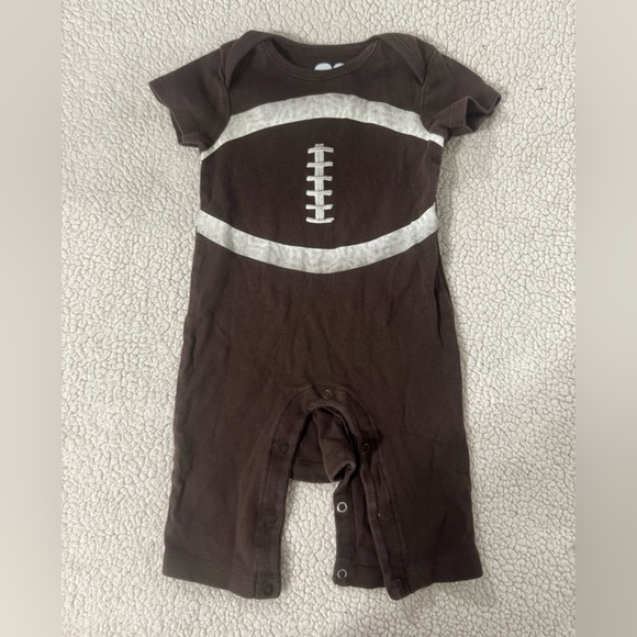 Place Other - Place Brown and White Football Bodysuit